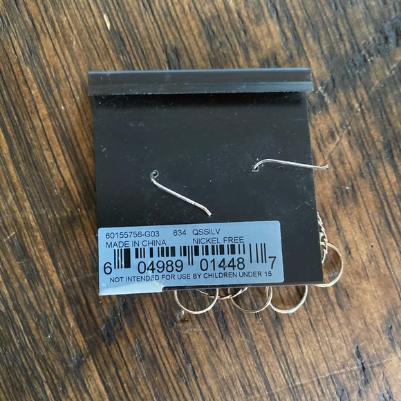 3/$15 🥳 New Anne Klein dangle earrings multiple circles - Picture 3 of 5
